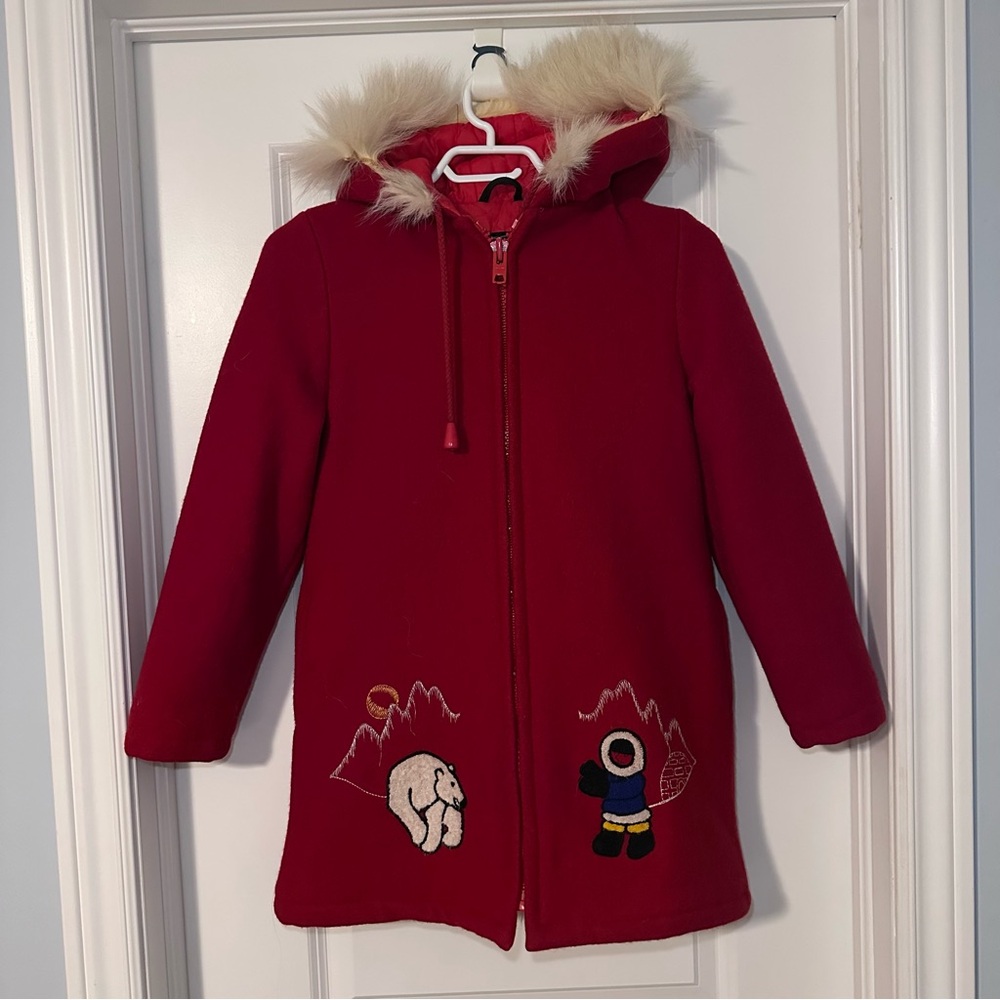 Vintage Northern Sun Kids Wool Parka – Made in Canada – Size 10